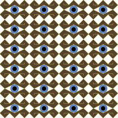 blue and white seamless pattern blue eyes 