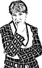 Sad pensive mature executive