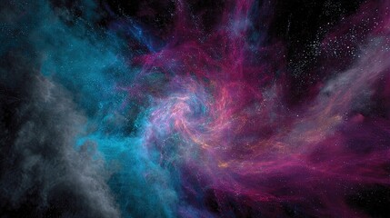 Stunning Colorful Nebula And Starscape In Space