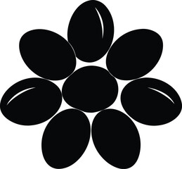 Flower with Oval Petals