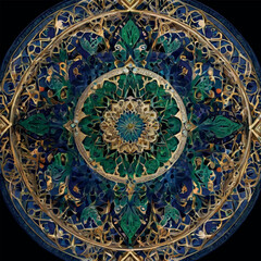 Islamic ornamental round pattern