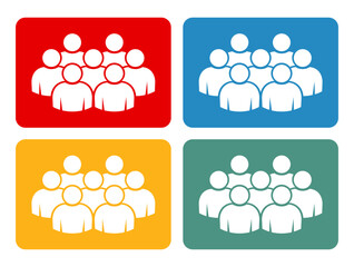 Zestaw ikon ludzi. Symbol tłumu. © robert6666