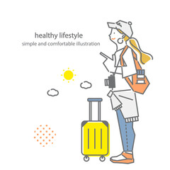 A comfortable lifestyle: simple and stylish line drawing illustrations