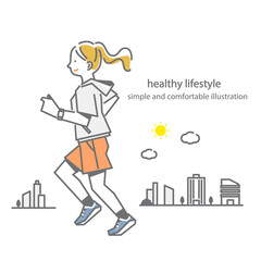 A comfortable lifestyle: simple and stylish line drawing illustrations