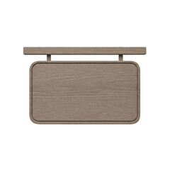 Blank wooden sign for text or logo
