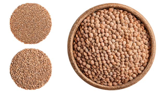 Two rustic bowls of hearty lent beans, a simple and nutritious meal for healthy diet