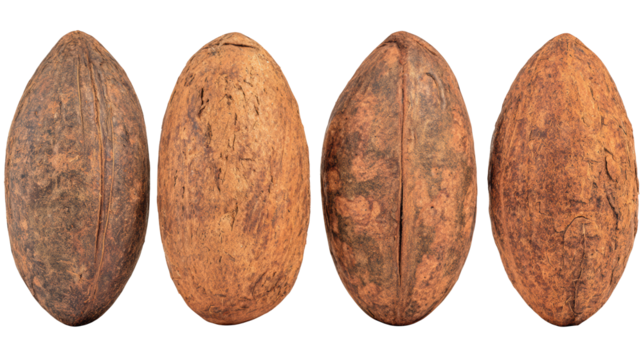 Four surfboards lined up on the beach, a colorful array ready to ride the waves four