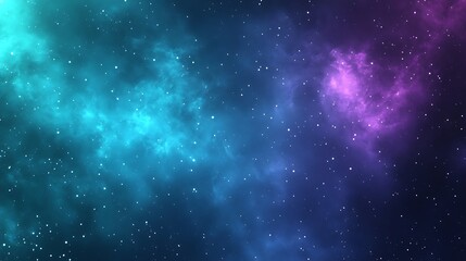 Cosmic Nebula Background with Stars, Galaxy Space Scene for Science Fiction and Fantasy Artwork