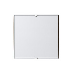 White cardboard pizza box for mockup
