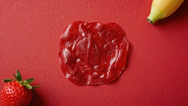 Dehydrated strawberry fruit snack