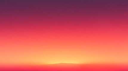 Obraz premium Gradient sunset sky with mountain silhouette background for design and peaceful scenery