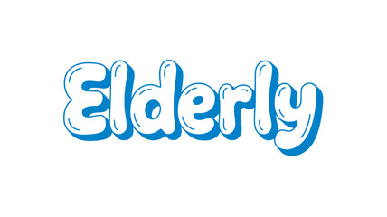 Elderly.