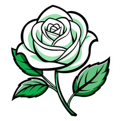 rose flower vector illustration