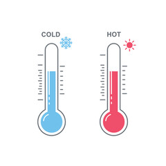 Cold and Hot Temperatures Illustrated
