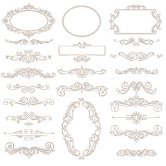 Vintage Decorative Design Elements Set