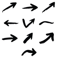 set of different arrows