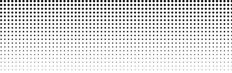 Png Polka Dot Banner with Halftone Circle Effect, White and Black Contrast, Vector Annotation © Iryna