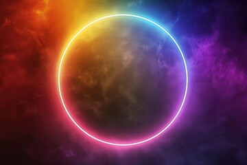 Fototapeta premium stylist and royal Beautiful sun halo phenomenon with circular rainbow, solar halo the ring