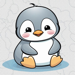 cute baby penguin