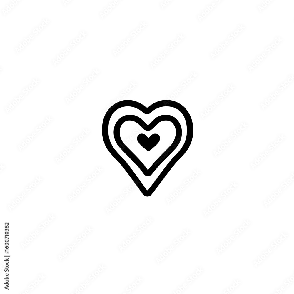 Poster vector map marker with heart shape design representing affection and travel location concept