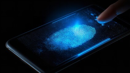 Biometric Finger Scan with Blue Light Technology for Identity Verification and Digital Access Security