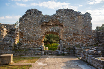 Naklejka premium Ruins of the ancient city of Iasos. Kiyikislacik town, Mugla city, Turkey country