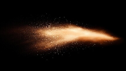 Golden particle burst abstract background texture for design