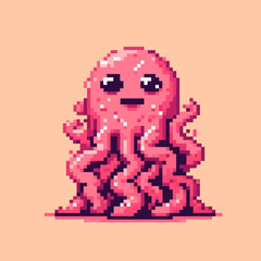 Fototapeta premium Cute yet strange character for monster packs.