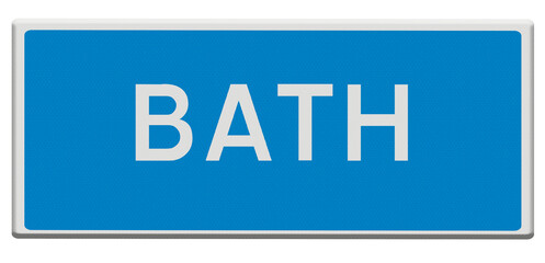 Road sign for Bath.