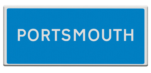 Road sign for Portsmouth