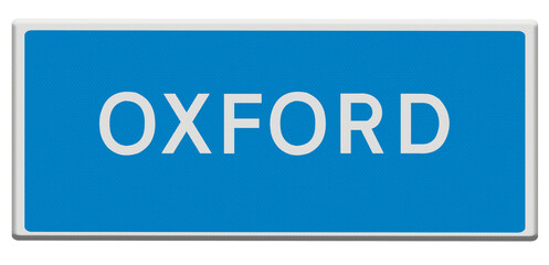 Road sign for Oxford. © Stuwdamdorp