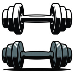 dumbbell isolated on white background