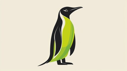 Fototapeta premium Abstract Penguin, Eco-Friendly Design, Visual Art