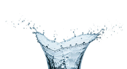 Water splash on a black background.