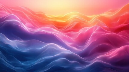 Fototapeta premium Abstract gradient background. Abstract blurred gradient background colours with dynamic effect. Soft motion blur. Colorful fluid shapes. Vivid gradient texture. Smooth abstract waves. Copy space.