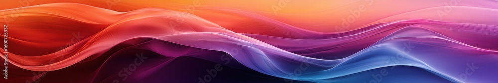 Poster Abstract gradient background. Abstract blurred gradient background colours with dynamic effect. Soft motion blur. Colorful fluid shapes. Vivid gradient texture. Smooth abstract waves. Copy space.