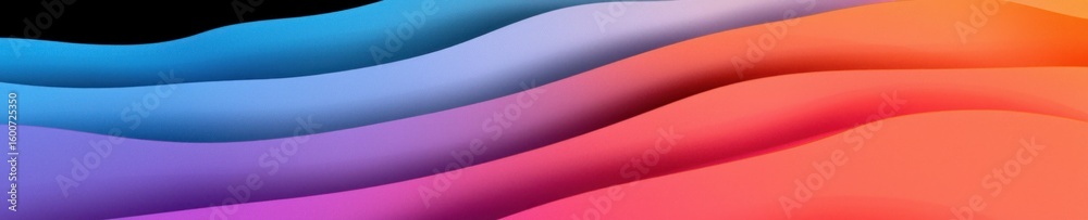 Poster Abstract gradient background. Abstract blurred gradient background colours with dynamic effect. Soft motion blur. Colorful fluid shapes. Vivid gradient texture. Smooth abstract waves. Copy space.
