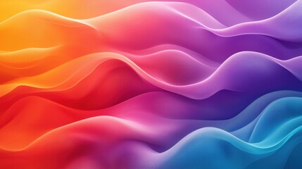 Fototapeta premium Abstract gradient background. Abstract blurred gradient background colours with dynamic effect. Soft motion blur. Colorful fluid shapes. Vivid gradient texture. Smooth abstract waves. Copy space.