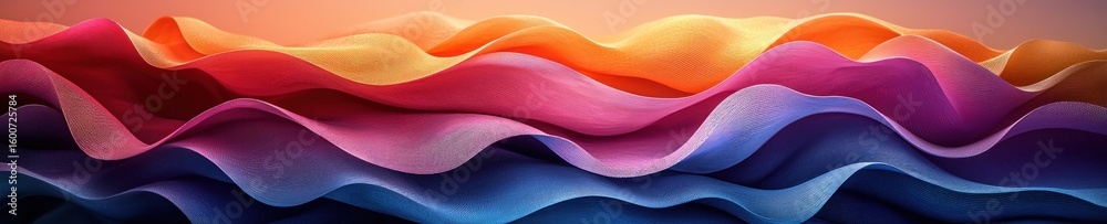 Poster Abstract gradient background. Abstract blurred gradient background colours with dynamic effect. Soft motion blur. Colorful fluid shapes. Vivid gradient texture. Smooth abstract waves. Copy space.