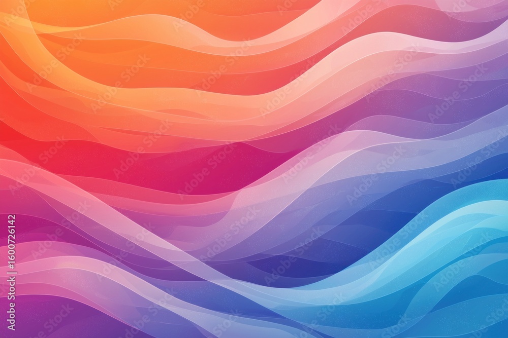 Poster Abstract gradient background. Abstract blurred gradient background colours with dynamic effect. Soft motion blur. Colorful fluid shapes. Vivid gradient texture. Smooth abstract waves. Copy space.