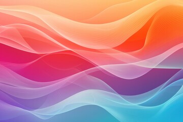 Fototapeta premium Abstract gradient background. Abstract blurred gradient background colours with dynamic effect. Soft motion blur. Colorful fluid shapes. Vivid gradient texture. Smooth abstract waves. Copy space.