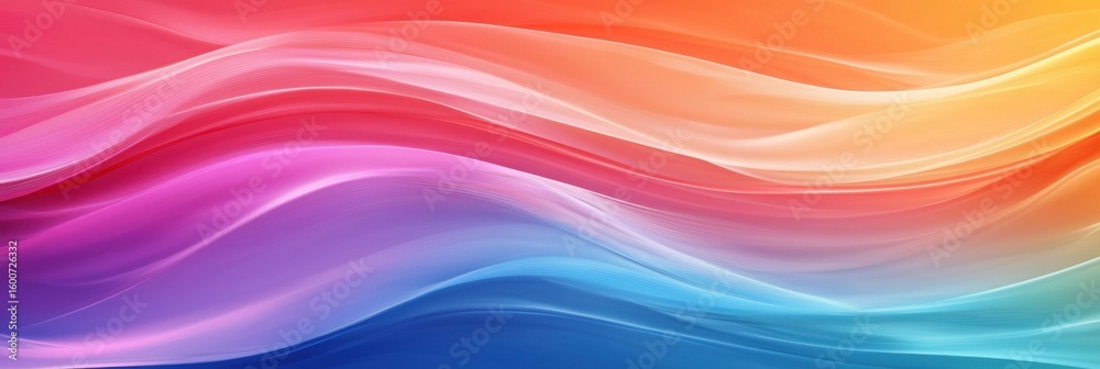 Poster Abstract gradient background. Abstract blurred gradient background colours with dynamic effect. Soft motion blur. Colorful fluid shapes. Vivid gradient texture. Smooth abstract waves. Copy space.