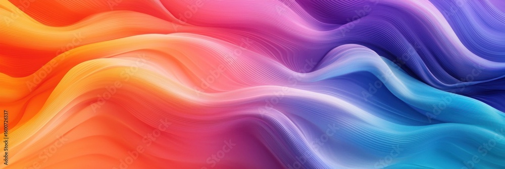 Poster Abstract gradient background. Abstract blurred gradient background colours with dynamic effect. Soft motion blur. Colorful fluid shapes. Vivid gradient texture. Smooth abstract waves. Copy space.