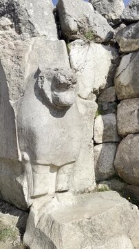 Hattusa, also Hattuşa, Ḫattu&scaron;a, Hattusas, or Hattusha, was the capital of the Hittite Empire in the late Bronze Age during two distinct periods. Its ruins lie near modern Boğazkale, Turkey