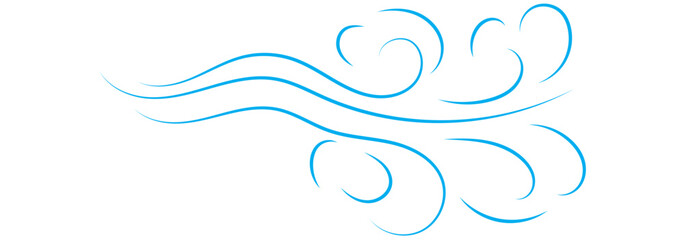 Wind icons set. Blowing wind icon vector logo set collection. Windy weather symbol, logo - vector