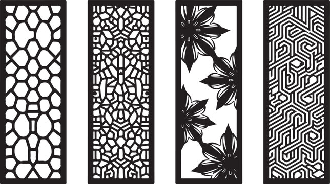 Abstract Vector Panels for Laser Cutting