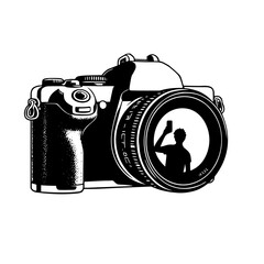 retro camera and lens