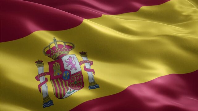 Waving Flag of Spain