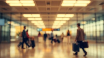 abstract blur shot in airport for background