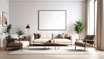 Fototapeta premium Modern living room interior